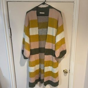 Anthropologie Long Fuzzy Sweater